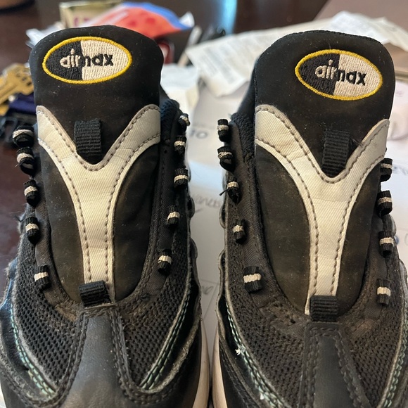 Nike Air Max Black and Yellow Sneakers - Picture 1 of 5
